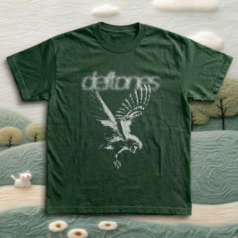 Gildan Deftones Owl Graphic Design T-Shirt